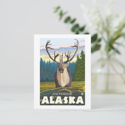 Caraïben in de Wilde - Anchorage, Alaska Briefkaart (Staand voorkant)