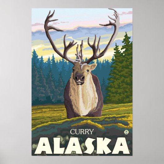 Caraïben in de Wilde - Curry, Alaska Poster (Voorkant)