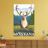 Caraïben in de Wilde - Montana Canvas Afdruk (Insitu (Woonkamer))