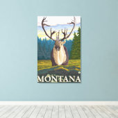 Caraïben in de Wilde - Montana Canvas Afdruk (Insitu (Houten vloer))