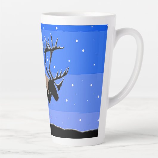 Caraïben in de winter - Oorspronkelijke natuurkuns Latte Mok (Rechts)