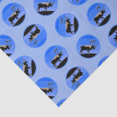 Caraïben in de winter - Oorspronkelijke natuurkuns Tissuepapier (Detail)