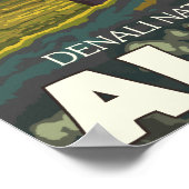 Caraïben in het natuurpark Wild-Denali, Poster (Hoek)