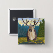 Caraïben in het Poster van de wilde vaart Vierkante Button 5,1 Cm (Voorkant /achterkant)