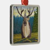 Caraïben in het wild - Yellowstone National Metalen Ornament (Rechts)