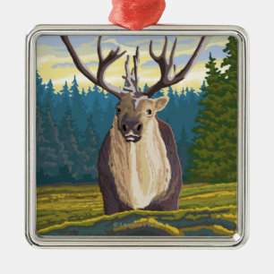 Caraïben in het wild - Yellowstone National Metalen Ornament