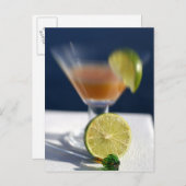 Caraïben, Maagdeneilanden. Tropische rum punch Briefkaart (Voorkant / Achterkant)