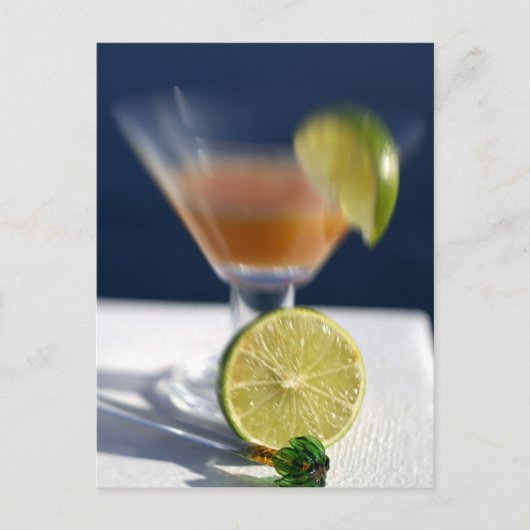 Caraïben, Maagdeneilanden. Tropische rum punch Briefkaart (Voorkant)