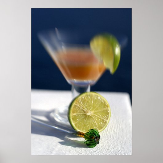 Caraïben, Maagdeneilanden. Tropische rum punch Poster (Voorkant)
