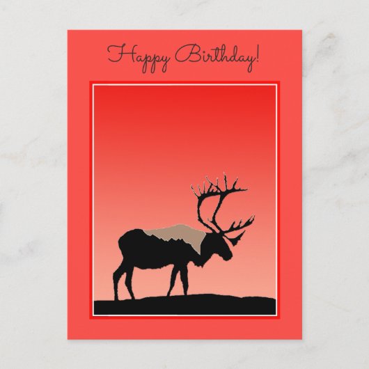 Caraïben op zonsondergang - Oorspronkelijke natuur Briefkaart (Voorkant)