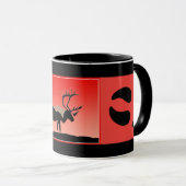 Caraïben op zonsondergang - Oorspronkelijke natuur Mok (Voorkant rechts)