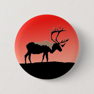 Caraïben op zonsondergang - Oorspronkelijke natuur Ronde Button 5,7 Cm