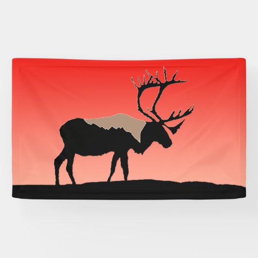 Caraïben op zonsondergang - Oorspronkelijke natuur Spandoek (Horizontaal)