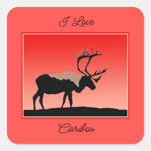 Caraïben op zonsondergang - Oorspronkelijke natuur Vierkante Sticker