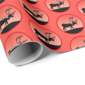 Caraïben op zonsondergang - Originele Wilde Kunst  Cadeaupapier (Rol Hoek)