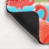 Caraïben Pink Flamingos Mousepad Muismat (Hoek)