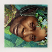 Caraïben Queen Black Woman Portret Legpuzzel (Horizontaal)