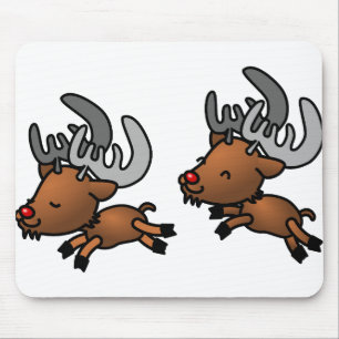 Caraïben Reindeer Animals Wild Happy Jumping Muismat
