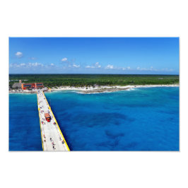 Caraïben Sapphire Foto Afdruk