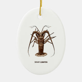 Caraïben Spiny Lobster Keramisch Ornament