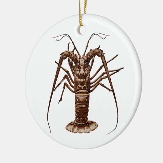 Caraïben Spiny Lobster Keramisch Ornament (Links)
