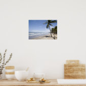 Caraïben - strand van Trinidad - Manzanilla op 2 Poster (Keuken)