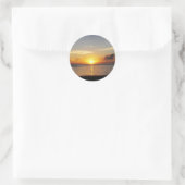 Caraïben Sunrise Ronde Sticker (Tas)