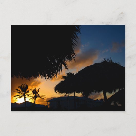 Caraïben Sunset 2 Briefkaart (Voorkant)
