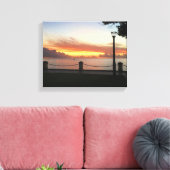 Caraïben Sunset Tropical Personalize Canvas Afdruk (Insitu (Woonkamer))