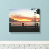 Caraïben Sunset Tropical Personalize Canvas Afdruk (Insitu (Houten vloer))