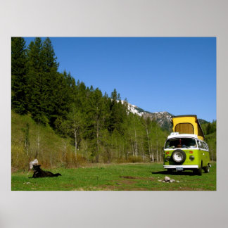 Caraïben-Targhee National Forest Camping Photo Poster