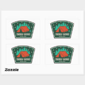 Caraïben-Targhee National Forest Camping Rechthoekige Sticker (Vel)