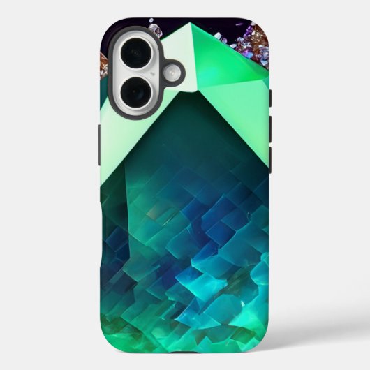 Caraïbisch Abstract smaragdgroen kristalblauw wate Case-Mate iPhone Case (Achterkant)