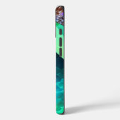 Caraïbisch Abstract smaragdgroen kristalblauw wate Case-Mate iPhone Case (Achterkant / Links)