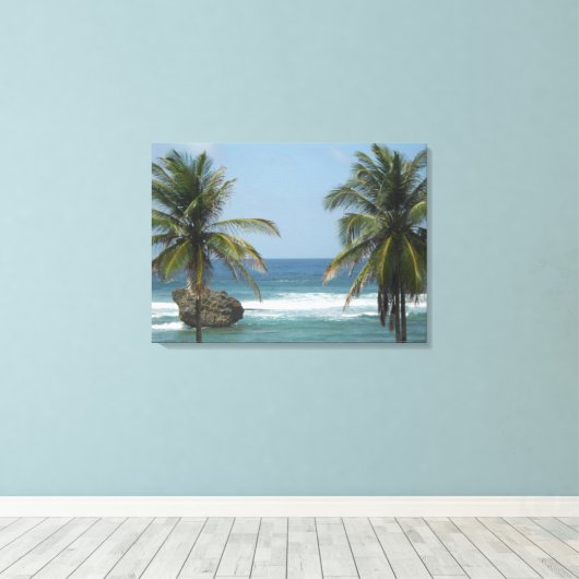 Caraïbisch Afbeelding Canvas Afdruk (Insitu (Houten vloer))