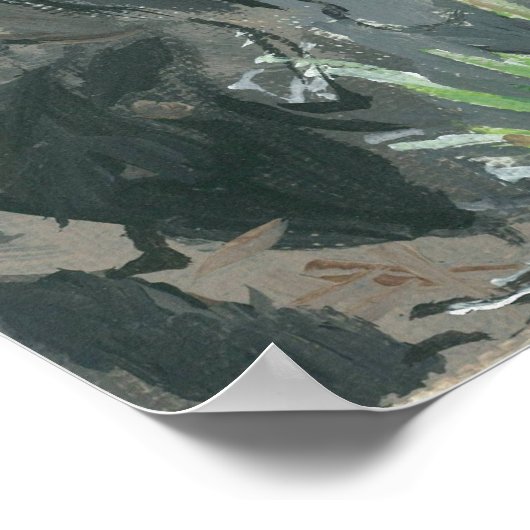 'Caraïbisch' afdrukken van Canvas Justice Poster (Hoek)