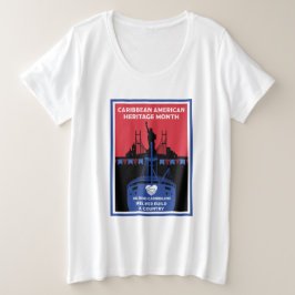 Caraïbisch-Amerikaanse Erfgoedmaand Grote Maat T-shirt