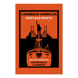 Caraïbisch-Amerikaanse Erfgoedmaand Perfect Poster