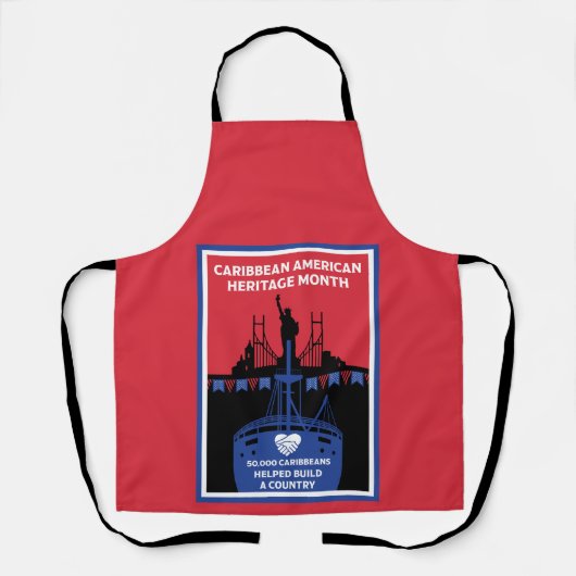 Caraïbisch-Amerikaanse Erfgoedmaand Schort (Voorkant)