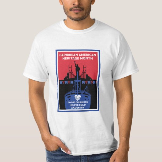Caraïbisch-Amerikaanse Erfgoedmaand T-shirt (Voorkant)