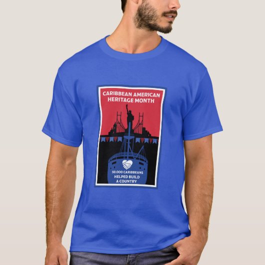 Caraïbisch-Amerikaanse Erfgoedmaand T-shirt (Voorkant)