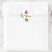 Caraïbisch amfibie ronde sticker (Tas)