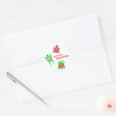 Caraïbisch amfibie ronde sticker (Envelop)