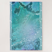 Caraïbisch blauw Abstract Legpuzzel (Verticaal)