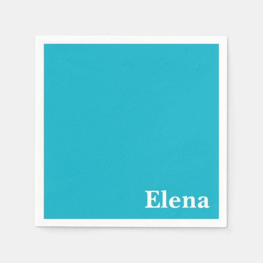 Caraïbisch blauw servetten (Voorkant)