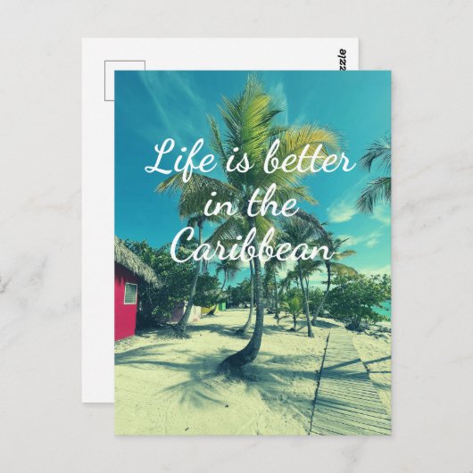 Caraïbisch Briefkaart (Voorkant / Achterkant)