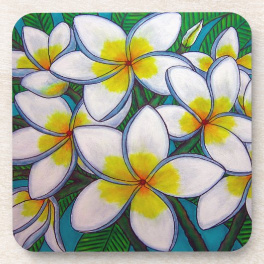 Caraïbisch Cork van Pareltjes Onderzetter (Voorkant)