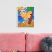 Caraïbisch Creole Angel Art Wrapped Canvas Paintin Afdruk (Insitu (Woonkamer))