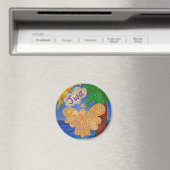 Caraïbisch Creole Beach Angel Custom Fridge Magnet (Insitu (Vaatwasser))