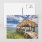 Caraïbisch dock briefkaart (Voorkant / Achterkant)